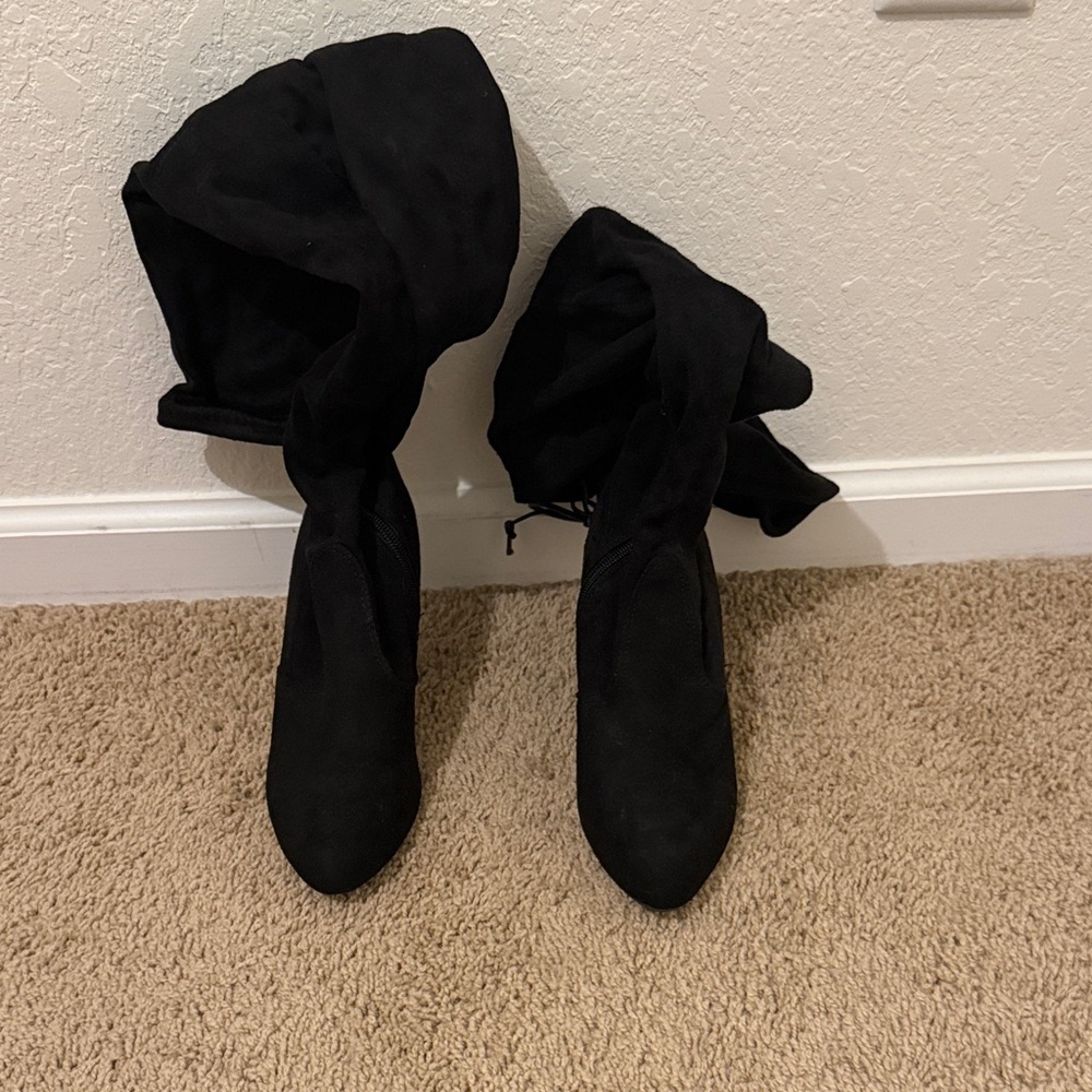 Over the Knee Women's Black Boots